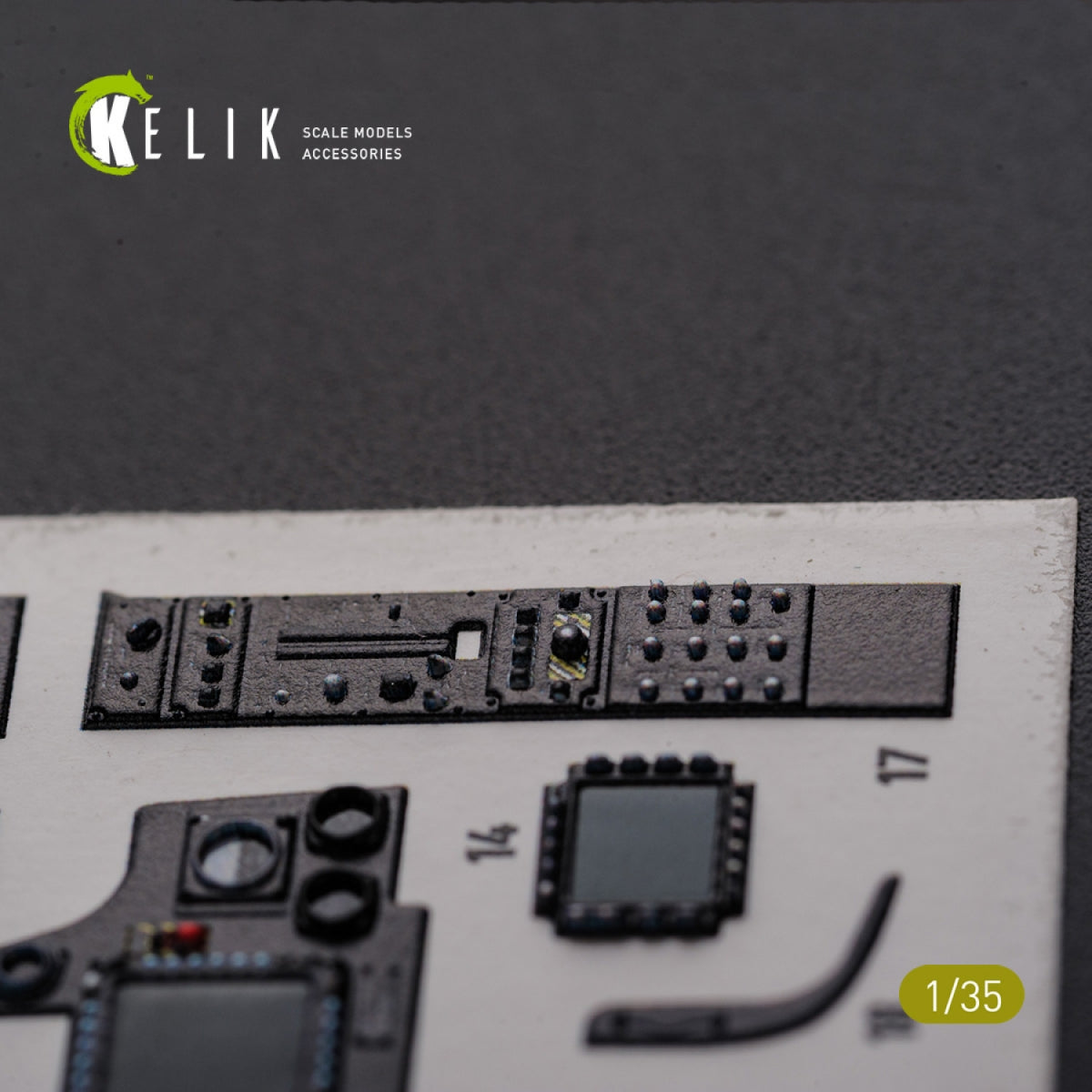 Décalcomanies 3D pour l&amp;#39;intérieur de l&amp;#39;AH-64D Apache (KELIK K35026) pour maquette Meng au 1/35 – imagen 4