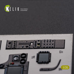 Décalcomanies 3D pour l&amp;#39;intérieur de l&amp;#39;AH-64D Apache (KELIK K35026) pour maquette Meng au 1/35 – imagen 4