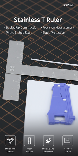 DSPIAE SST-01 Stainless Steel T-Ruler – zdjęcie 4
