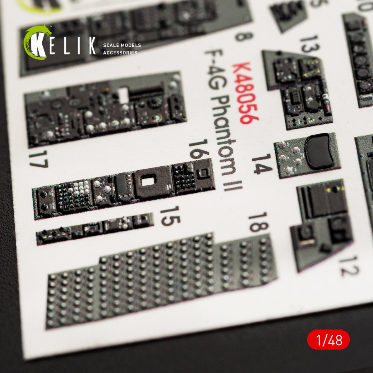 Décalcomanies 3D intérieures KELIK K48056 pour maquette MENG au 1/48 – image 4