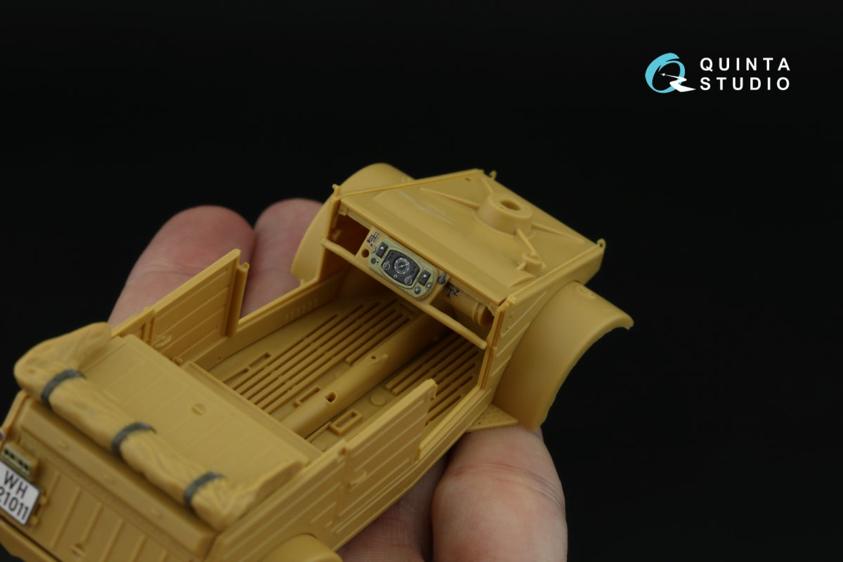 Intérieur imprimé en 3D et coloré sur papier décalcomanie Quinta Studio QD35143 Kubelwagen Type 82 (Hero) 1/35  – Bild 9