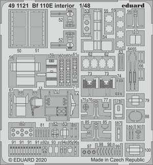 Intérieur du Bf 110E Eduard 491121 au 1/48 DRAGON