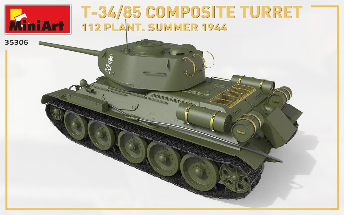 TOURELLE COMPOSITE MiniArt 35306 T-34/85. 112 USINE. ÉTÉ 1944 1/35 – image 6