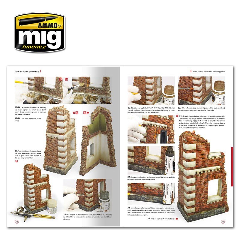 AMMO de Mig Jimenez 6135 COMMENT CONSTRUIRE DES BÂTIMENTS. GUIDE DE CONSTRUCTION ET DE PEINTURE DE BASE (Anglais) – image 5