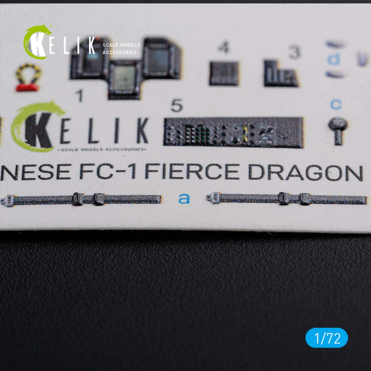 Décalcomanies 3D intérieures KELIK K72101 FC-1 Fierce Dragon chinois pour maquette Trumpeter au 1/72 – Bild 5