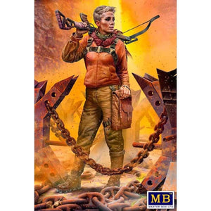 Master Box 35214. Fiction post-apocalyptique. Série Bataille du Désert. Clan du Crâne - Raid longue distance. Kit n° 2. Un nouveau chef. Hanna 1/35