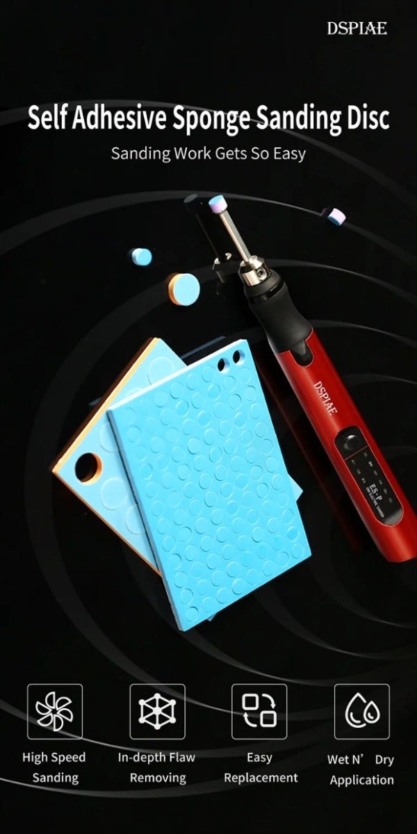 DSPIAE SS-C01 Self Adhesive Sponge Sanding Disc Set 5mm / Zestaw samoprzylepnych gąbkowych tarcz szlifierskich 5 mm – zdjęcie 2