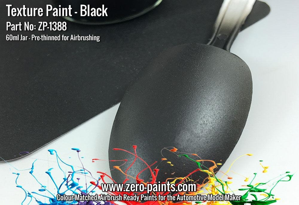 Peinture texturée noire Zero Paints ZP-1388 - 60 ml (Moteurs, Intérieurs, etc.) – image 2