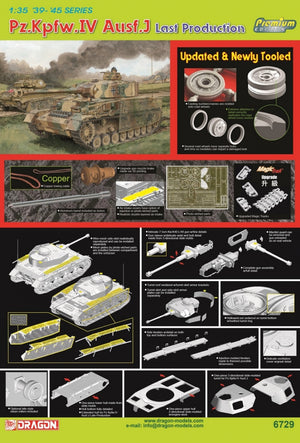 Dragon 6729 Pz.Kpfw.IV Ausf.J Dernière Production - Édition Premium 1/35