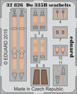 Ceintures de sécurité Eduard 32826 Do 335B 1/32 HK Models