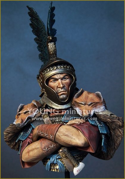 Young Miniatures YH1842 Officier de cavalerie romaine - IIIe siècle après J.-C. Allemand 1/10 – image 2