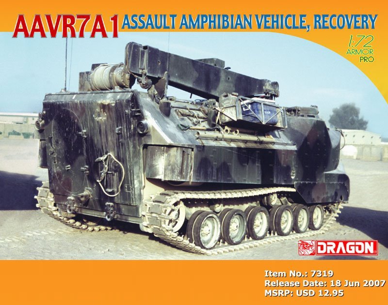 Dragon 7319 AAVR7A1 Véhicule amphibie d&amp;#39;assaut, Dépannage (1/72)