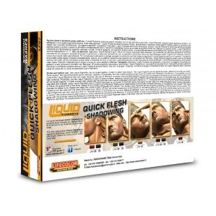 Lifecolor LP07 Pigments liquides - Coffret Quick Flesh Shadowing 6 x 22 ml – image 2