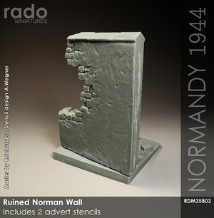RADO Miniatures RDM35B02 Mur normand en ruine 1/35 – immagine 3