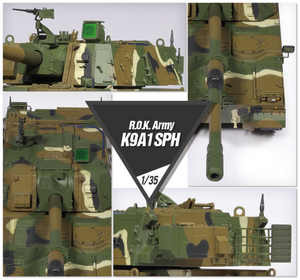 Academy 13561 Obusier automoteur K9A1 de l&amp;#39;armée de la République de Corée, échelle 1/35 – imagen 3