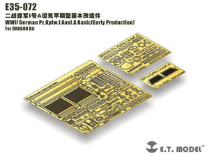 ET Model E35-072 WWII German Pz.Kpfw.I Ausf.A Basic (Early Production) (Pour DRAGON 6289) (1/35)