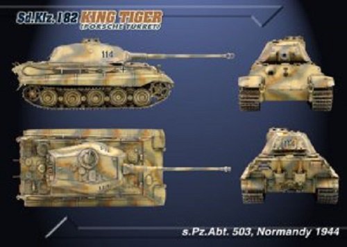 Dragon 6189 SD. Kfz. 182 King Tiger (Tourelle Porsche) (1/35) – immagine 2