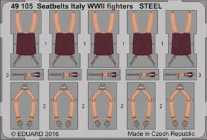 Ceintures de sécurité Eduard BIG49343 Seconde Guerre mondiale, Forces aériennes de l&amp;#39;Axe, acier, échelle 1/48 – image 3