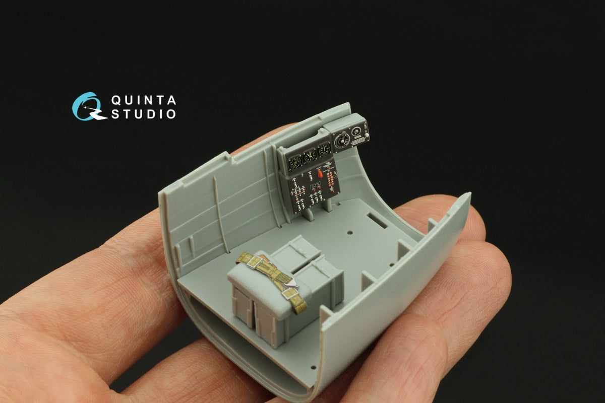 Quinta Studio QD32203 B-25J Mitchell Nez en verre, intérieur imprimé en 3D et coloré sur papier décalcomanie (HK models) 1/32 – image 10