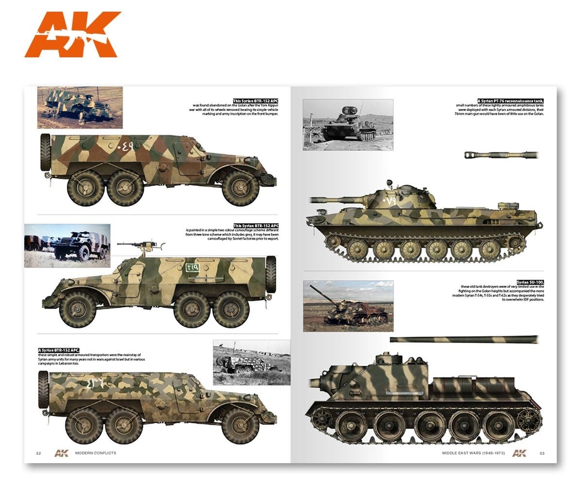 AK Interactive AK284 GUERRES DU MOYEN-ORIENT 1948-1973 VOL.1 GUIDE DE PROFIL (Anglais) – image 6