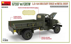 MiniArt 35383 G7107 avec équipage, camion cargo 4x4 de 1,5 t avec carrosserie métallique, échelle 1/35 – image 7