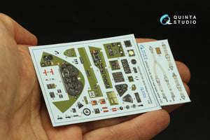 Intérieur coloré imprimé en 3D sur papier décalcomanie Quinta Studio QD32189 F6F-3E/N Hellcat (Trumpeter) 1/32 – immagine 3