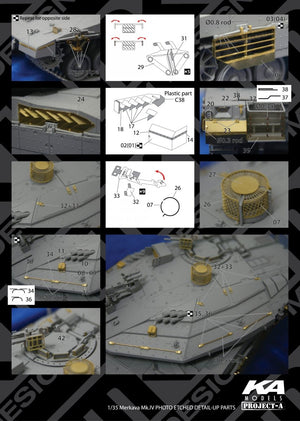 MK1 Design MM-35002 MERKAVA MK.IV PIÈCES DE DÉTAIL EN PHOTODÉCRÉMAGE 1/35  – image 3