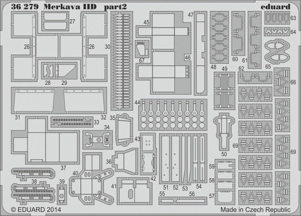 Eduard 36279 Merkava IID 1/35 ACADÉMIE – immagine 2