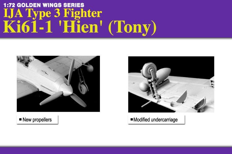 Dragon 5028 Chasseur IJA Type 3 Ki61-1 &amp;#39;Hien&amp;#39; (Tony) (1/72) – image 2