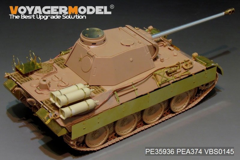 Maquette Voyager PE35936 Panther D allemand de la Seconde Guerre mondiale avec réservoirs de carburant « Stadtgas » (de base pour MENG TS-038 au 1/35) – Bild 11