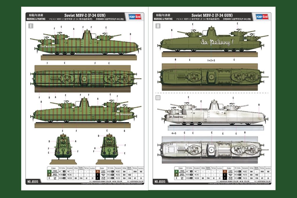 Hobby Boss 85515 MBV-2 soviétique (F-34 GUN) 1/35 – Bild 4