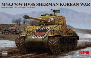 Maquette Rye Field M4A3 76W HVSS Sherman Guerre de Corée 1/35