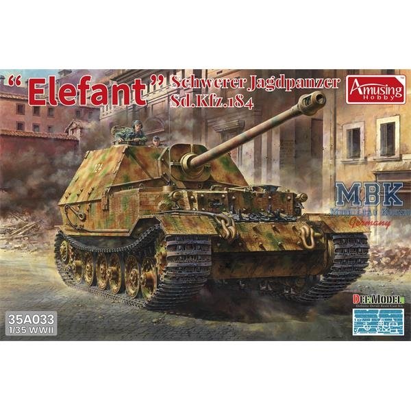 Amusant Hobby 35A033 Schwerer Jagdpanzer Elefant Sd.Kfz.184 1/35
