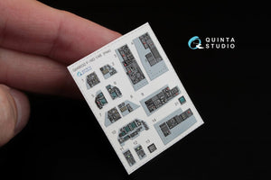 Intérieur imprimé en 3D et coloré sur papier décalcomanie Quinta Studio QD48032 F-16D (pour maquette Hasegawa) 1/48 – image 3