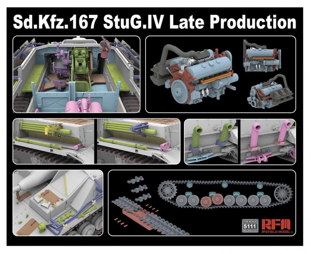 Modèle de champ de seigle 5111 Sd.Kfz. 167 StuG.IV Production Tardive 1/35  – image 3