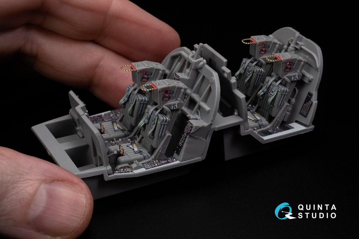 Intérieur imprimé en 3D et coloré sur papier décalcomanie (Kinetic) Quinta Studio QD48270 EA-6B Prowler (ICAP II) 1/48 – Bild 16