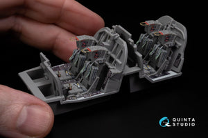 Intérieur imprimé en 3D et coloré sur papier décalcomanie (Kinetic) Quinta Studio QD48270 EA-6B Prowler (ICAP II) 1/48 – Bild 16