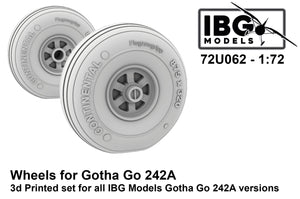 Roues IBG 72U062 pour Gotha Go-242A 1/72