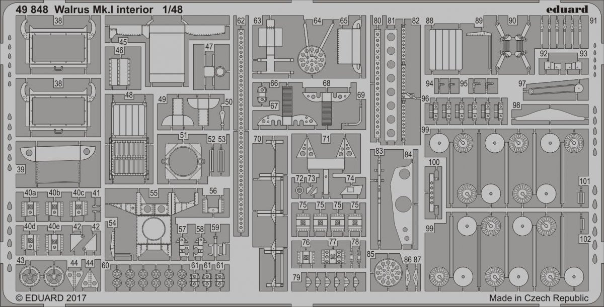 Eduard 49848 Walrus Mk. et intérieur AIRFIX 1/48 – Bild 2