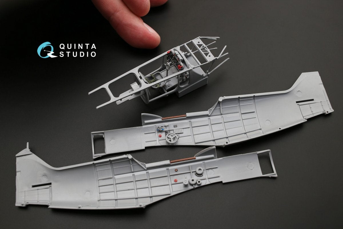 Intérieur imprimé en 3D et coloré sur papier décalcomanie Quinta Studio QD48066 La-5FN (pour kit Zvezda) 1/48 – Bild 6