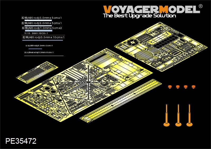 Maquette Voyager PE35472 BTR-60PU russe moderne pour TRUMPETER 01576 1/35