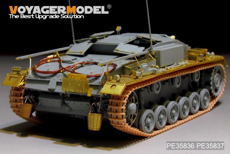 Voyager modèle PE35837 garde-boue allemand StuG.III Ausf.E de la seconde guerre mondiale pour DRAGON 6688 1/35 – imagen 2