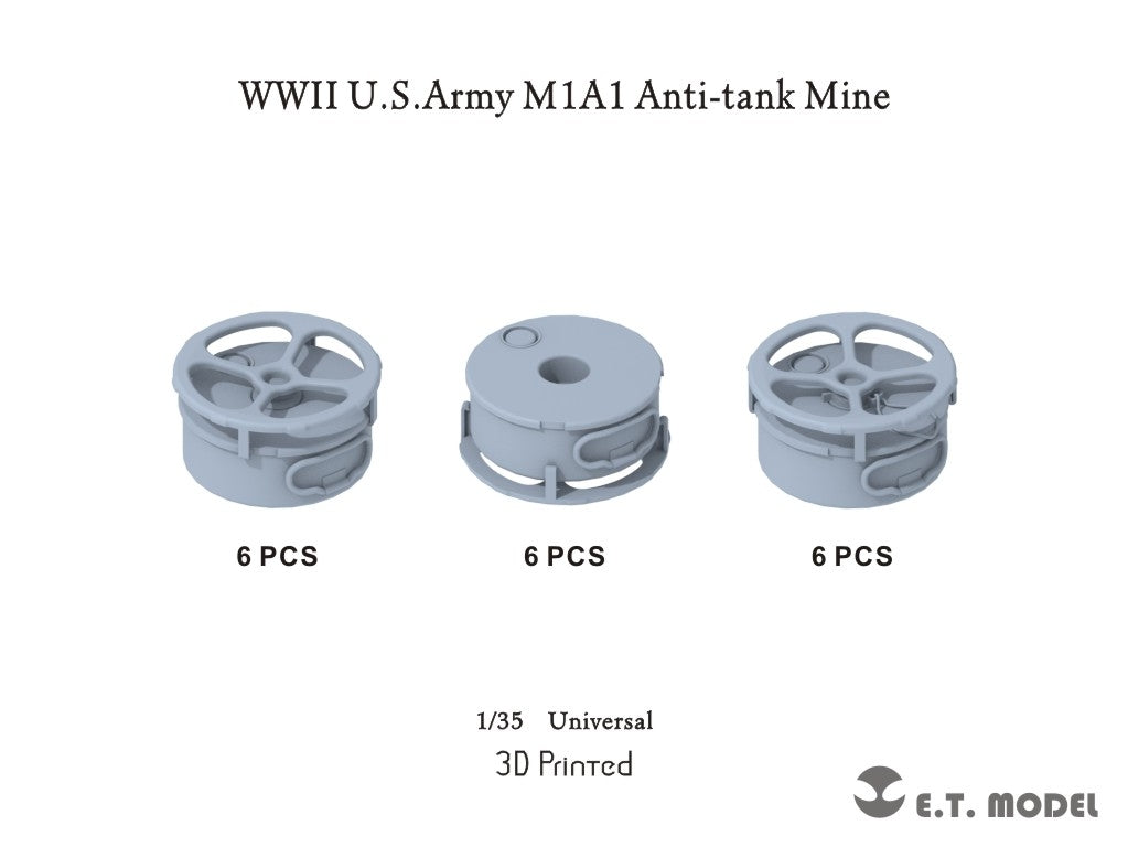 ET Model P35-328 Mine antichar M1A1 de l&amp;#39;armée américaine de la Seconde Guerre mondiale, échelle 1/35