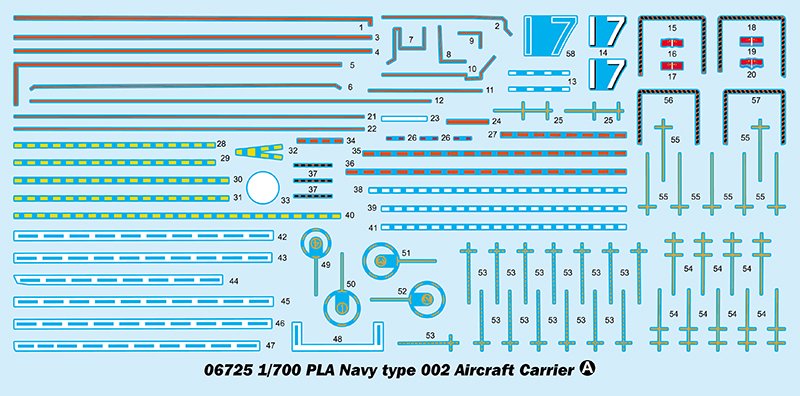 Trumpeter 06725 PLA Navy type 002 Porte-avions 1/700 – immagine 7
