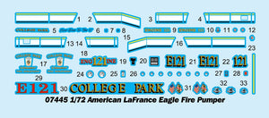 Camion de pompiers American LaFrance Eagle Trumpeter 07445, échelle 1/72 – Bild 4