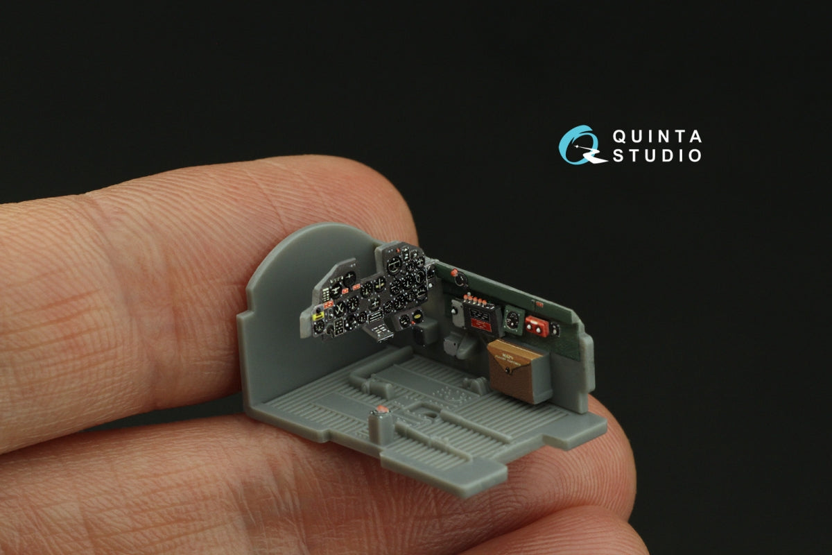 Intérieur imprimé en 3D et coloré sur papier décalcomanie Quinta Studio QD72122 P-47D Thunderbolt Razorback (Tamiya) 1/72 – immagine 9