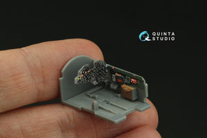Intérieur imprimé en 3D et coloré sur papier décalcomanie Quinta Studio QD72122 P-47D Thunderbolt Razorback (Tamiya) 1/72 – immagine 9