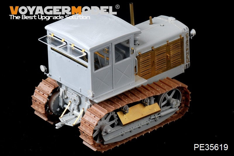 Tracteur soviétique ChTZ S-65 de la Seconde Guerre mondiale, modèle Voyager PE35619 avec cabine, pour TRUMPETER 05539, échelle 1/35 – image 6