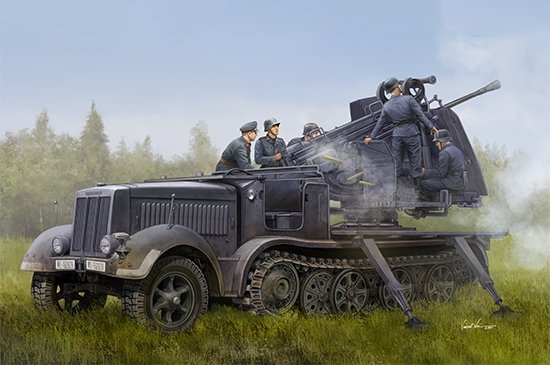 Trumpeter 09513 Allemand 5cm FLAK 41auf Selbstfahrlafette(Sd.Kfz.7/2) 1/35