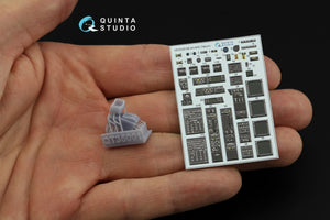 Intérieur imprimé en 3D et coloré sur papier décalcomanie (Takom) pour Quinta Studio QDS+35106 AH-64D (petite version) (avec pièces en résine imprimées en 3D) 1/35 – image 7